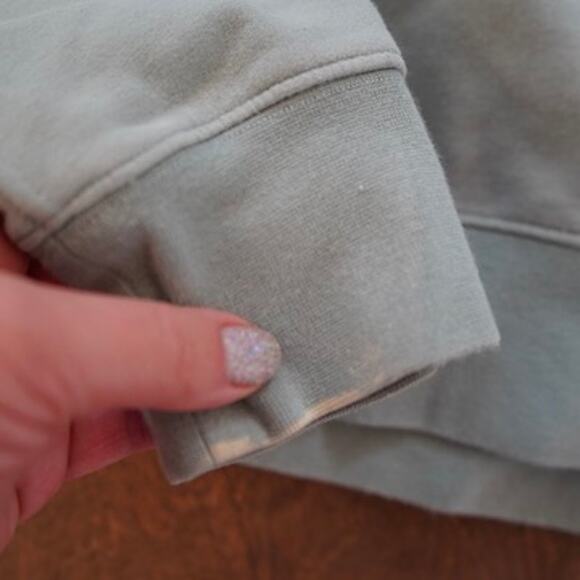 Lululemon Cropped Pullover Hoodie Green Womens Size 4 - Picture 5 of 8